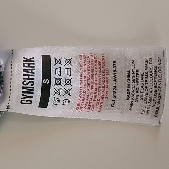 Gymshark Women's Flex High Waisted Charcoal and Teal Logo Leggings, Size Small - Picture 3 of 9